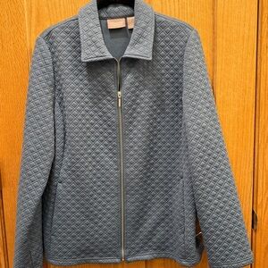 Chico's Blue Quilted Jacket
